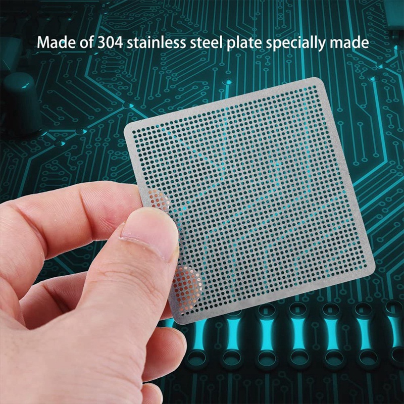 27Pcs Universal Direct BGA Heating Stencil Reballing Support Stencil Holder Template Heated Fixture for SMT SMD Chips