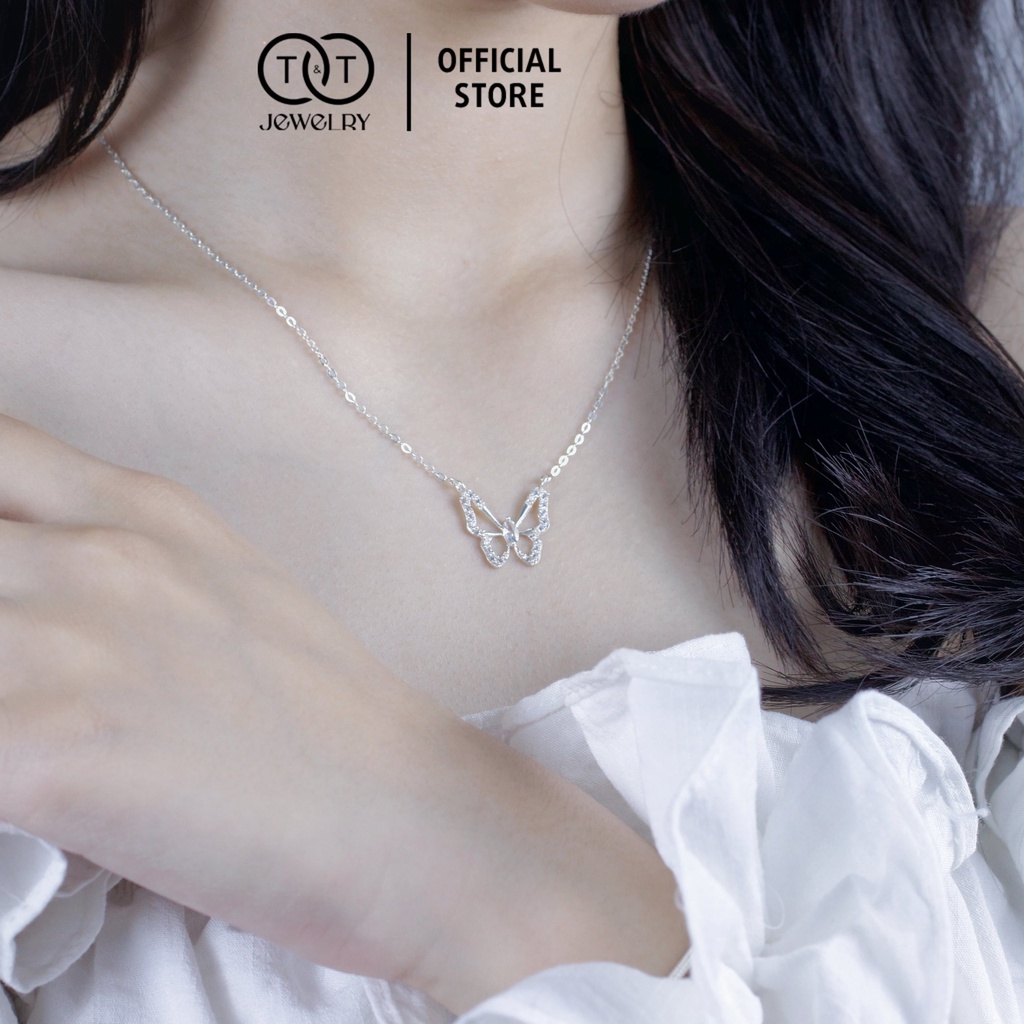 Dây chuyền Bạc nữ s925 Hồ Điệp T&amp;T Jewelry cao cấp DC06