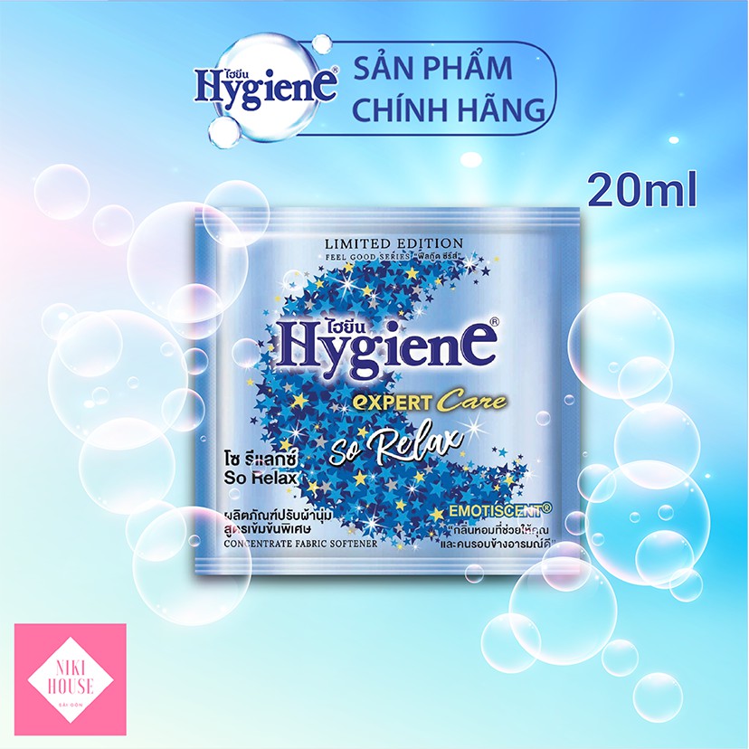 [GIÁ SỈ] Dây Nước Xả Vải Đậm Đặc Thái Lan HYGIENE (12 túi 20ml)