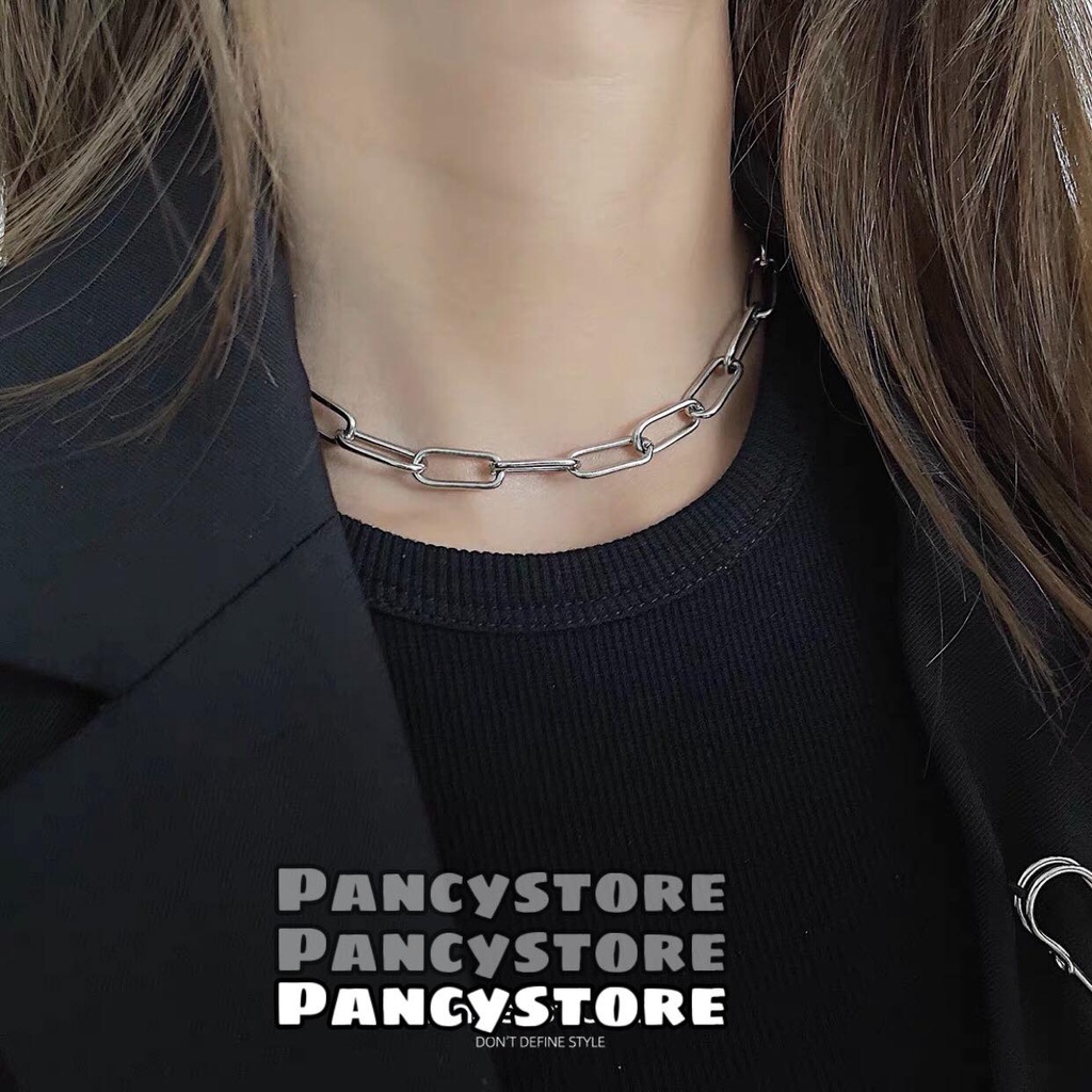 dây chuyền vòng cổ choker dây xích cá tính