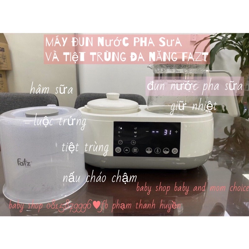 Máy Tiệt Trùng Và Hâm Nước Pha Sữa Multimax 1 Fatz Baby FB900 và Multimax 2 bảo hành chính hãng 1 năm