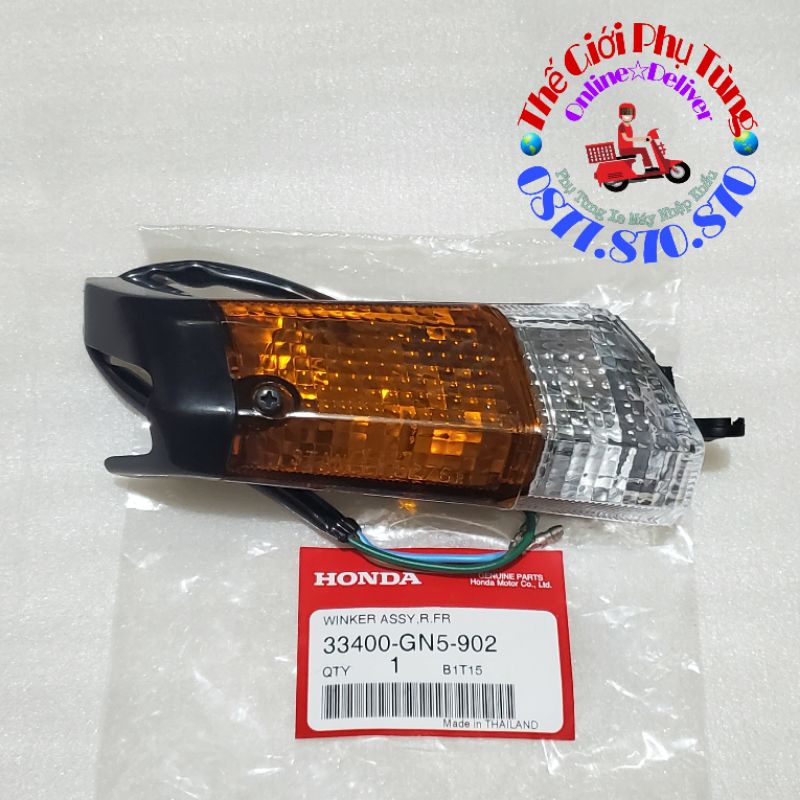 Cặp đèn xi nhan trước Dream Thái zin Thái Lan - 33400-GN5-902/ 33450-GN5-901