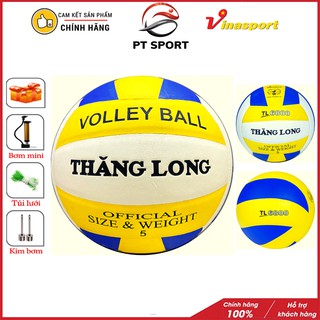 Bóng Chuyền Thăng Long da Hàn Cao cấp (PU6800 xoáy, PU6800 ) tặng bơm mini + túi lưới + kim bơm CHÍNH HÃNG