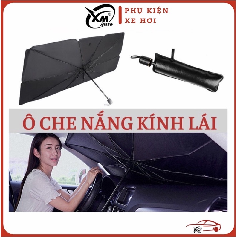 Dù Che Nắng Kính Lái Ô Tô, Ô Che Kính Lái Ô Tô Cao Cấp XMAUTO ( Tặng Kèm Bao Da ) - Chông Nắng, Tia UV Hiệu Qủa