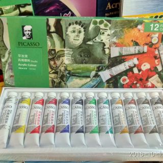 Màu acrylic tuýp picas 12 màu