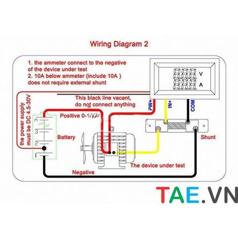 Đồng Hồ Đo Dòng Và Áp DC 10A - 50A - 100A