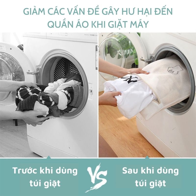 Túi giặt đồ máy giặt 3 lớp cao cấp, Túi lưới giặt quần áo đồ lót có thêu hoa văn phân loại tiện lợi Leos | BigBuy360 - bigbuy360.vn