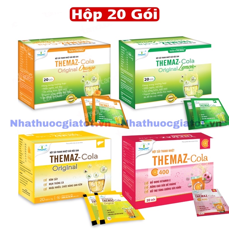 NGUYÊN HỘP 20 GÓI BỘT SỦI THANH NHIỆT THEMAZ TÂM DƯỢC