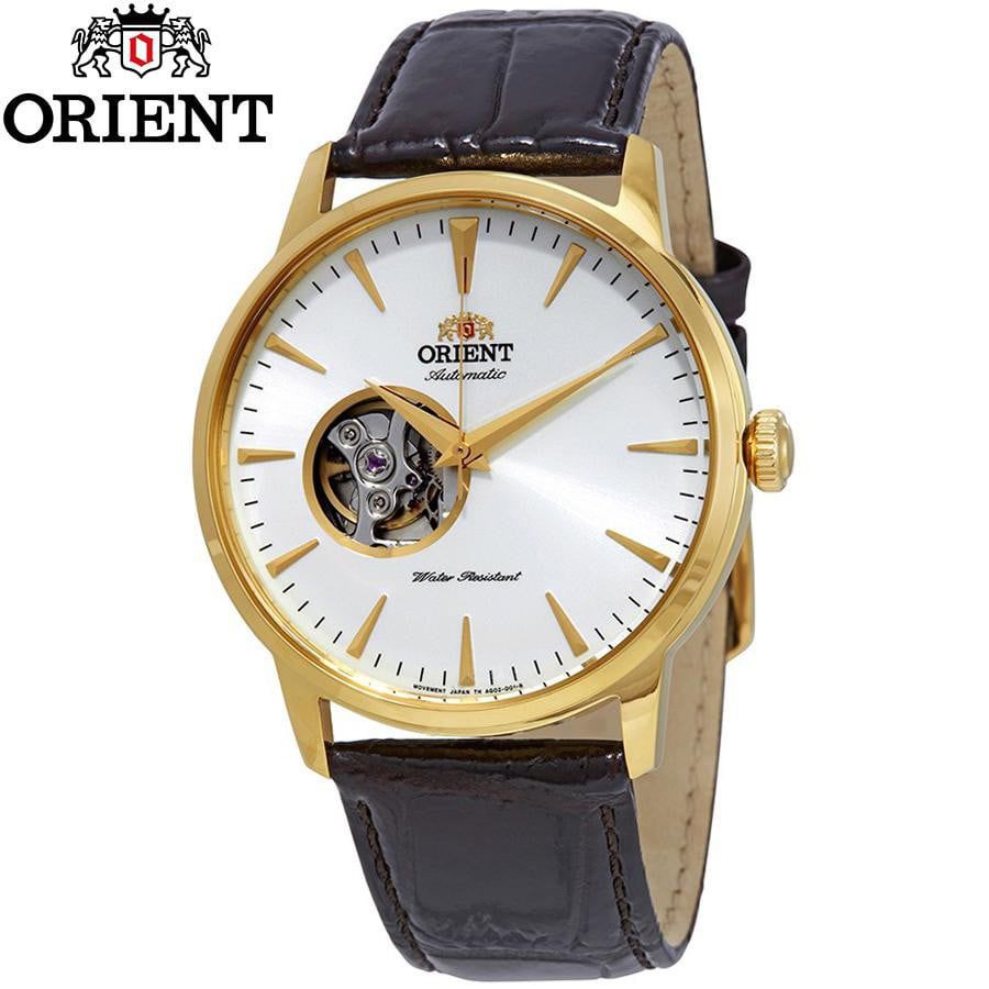 Đồng hồ nam dây da ORIENT FAG02003W0 chính hãng Automatic Open heart