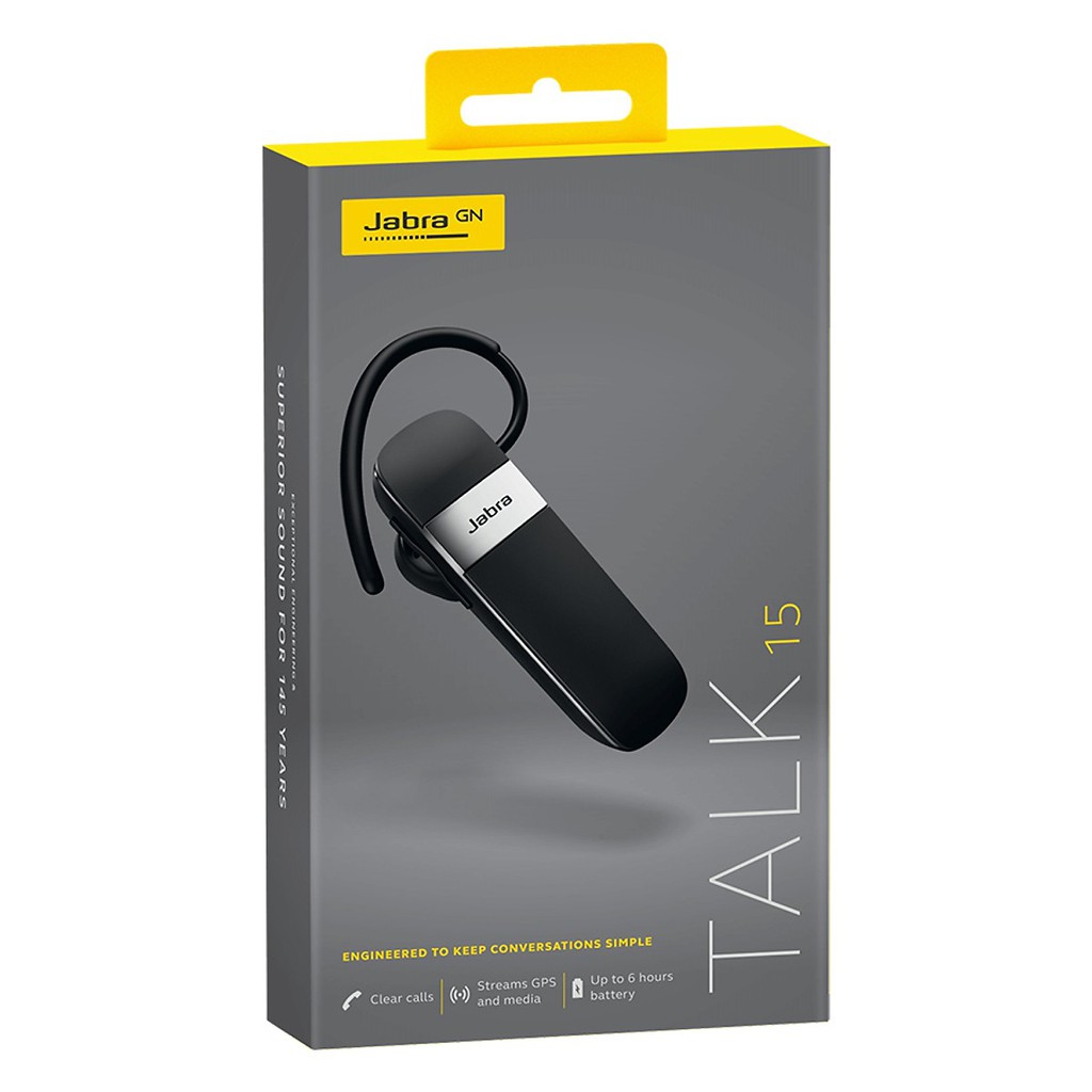 Tai Nghe Bluetooth Đàm Thoại Jabra Talk 15 - Hàng Chính Hãng