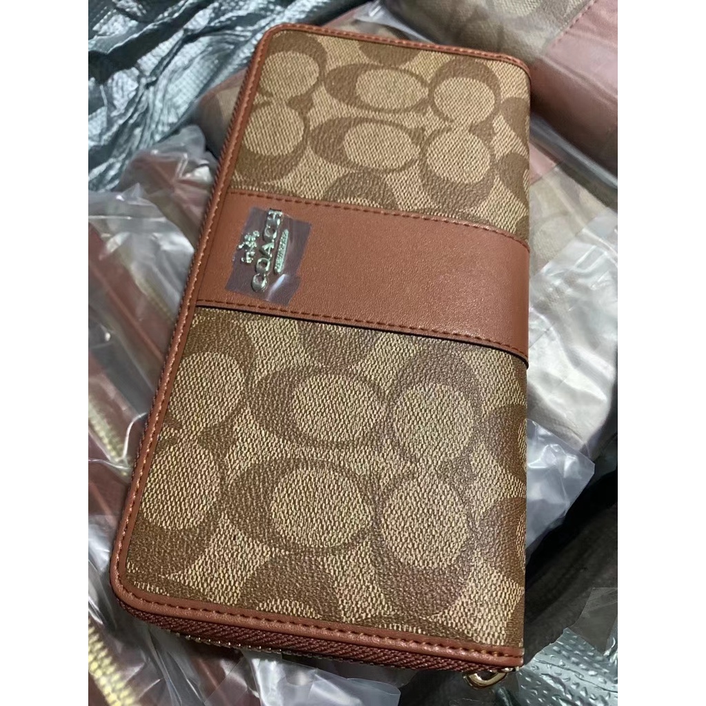 Ví Dài Coach Màu Cổ Điển Phối Khóa Kéo Dành Cho Nữ 54630