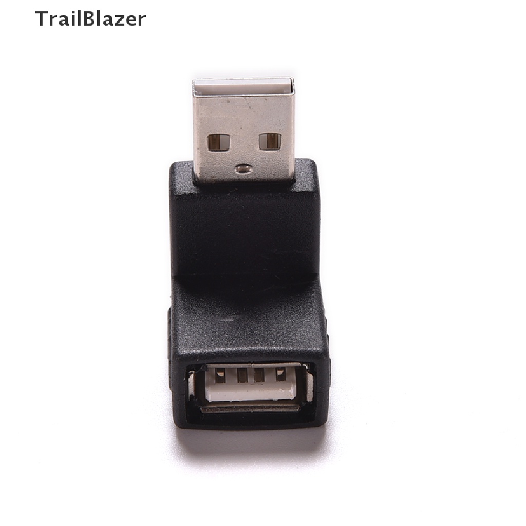 Tbvn Best Offer USB 2.0 Male to Female 90 Degree Angled Coupler Adapter Connector Jelly