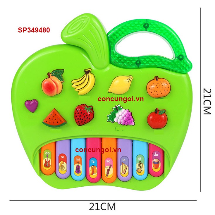 Đồ chơi đàn organ táo pin thú , 5003AB