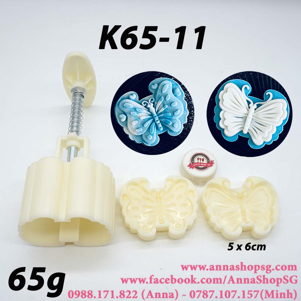 K65-11 KHUÔN TRUNG THU 65g BƯỚM
