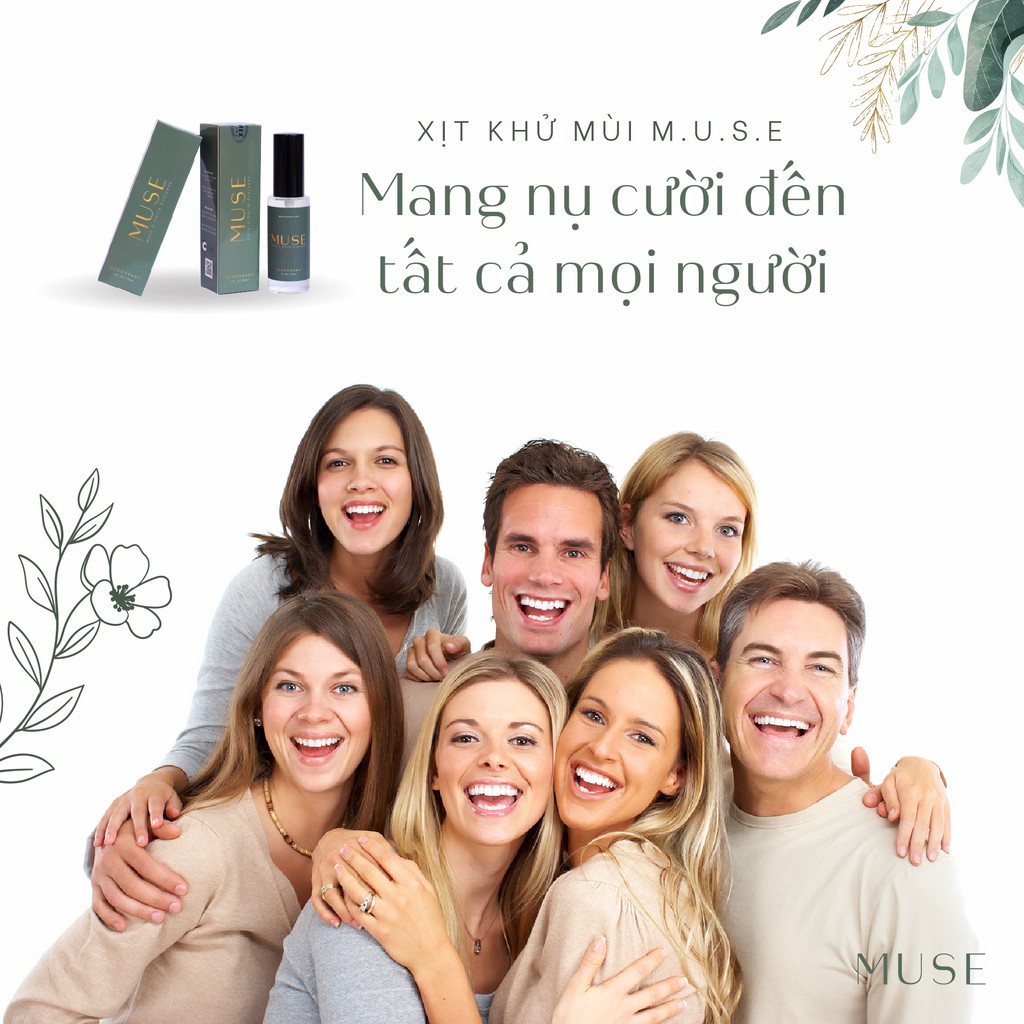 Xịt khử mùi hôi nách, hôi chân MUSE, [Tặng khử mùi quần áo MUSE ZCENT 10ml ] thiên nhiên, lành tính, hiệu quả tức thời [ | BigBuy360 - bigbuy360.vn