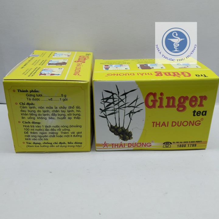 Trà Gừng Thái Dương - Hộp 10 Gói