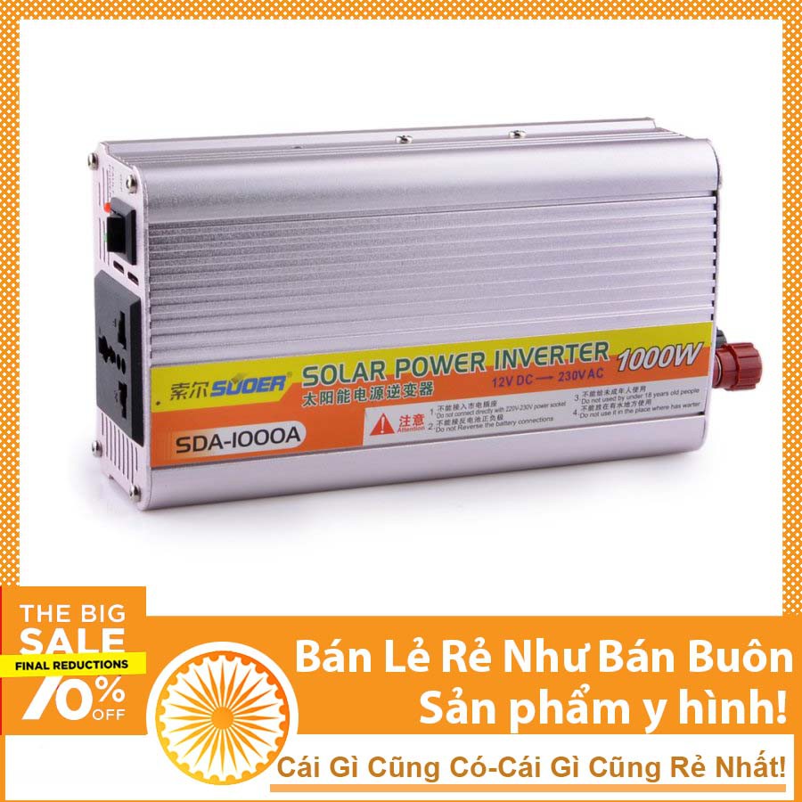 Bộ Kích Điện 12V Lên 220V - Mạch INVERTER 12V-230V 1000W