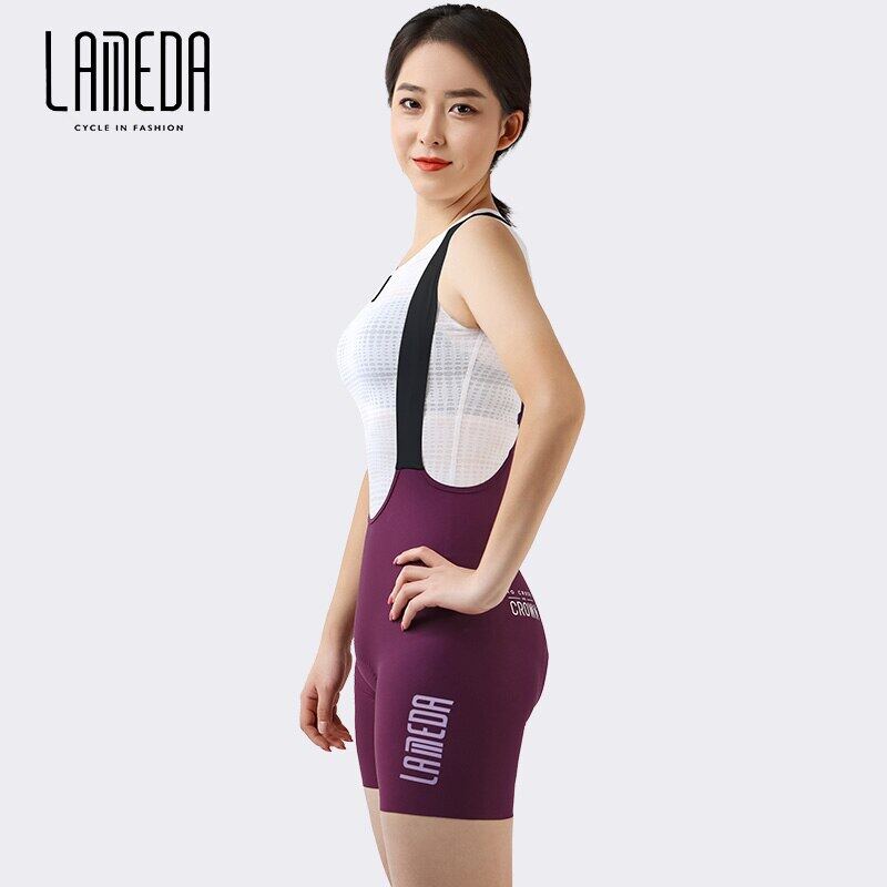 Lameda Quần Yếm Ngắn Đi Xe Đạp Lưng Cao Thời Trang Mùa Hè Mới Dành Cho Bạn Nữ