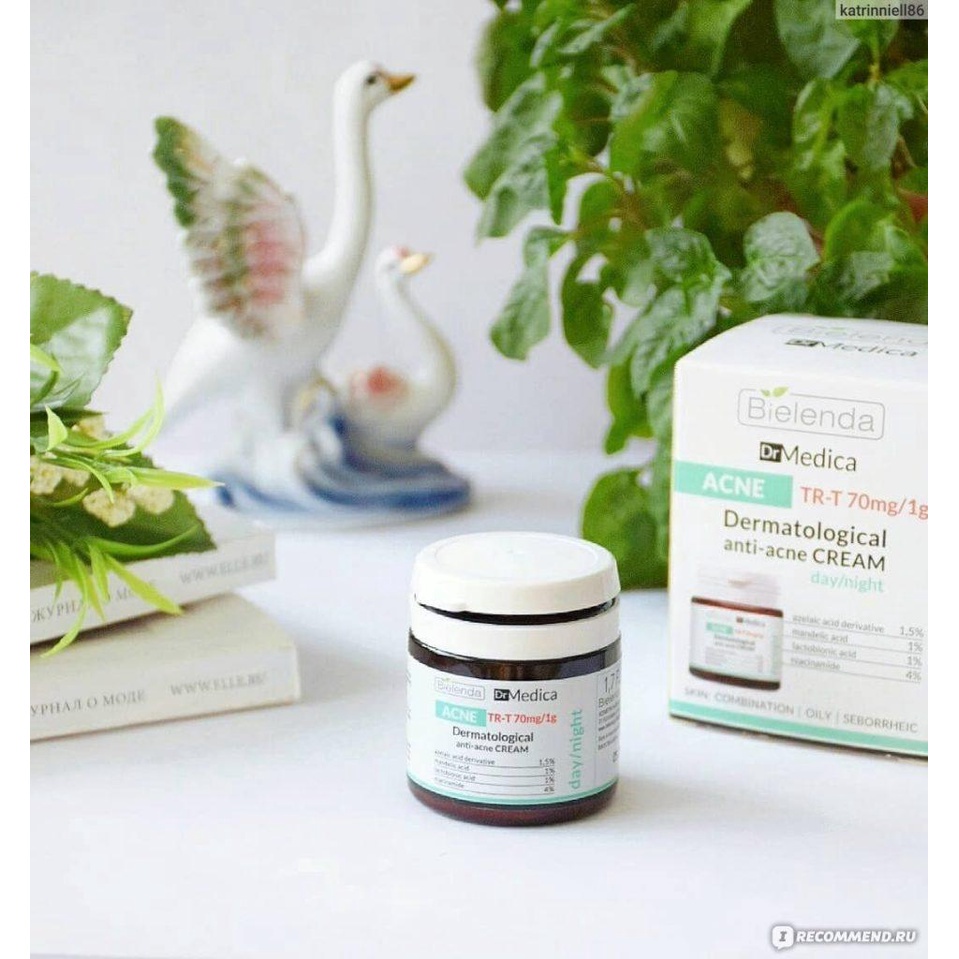 Bielenda Dr Medica Anti Acne Kem Dưỡng Da Ngừa Mụn, Mờ Thâm 50ml ,Làm Da Trắng Hồng Mịn Màng - Hàng Chính Hãng