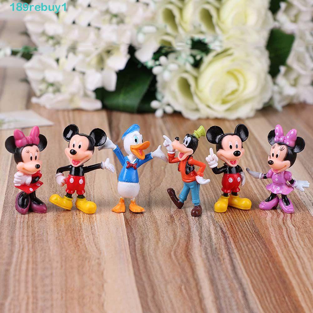 Mô Hình Chuột Mickey Hoạt Hình REBUY1 Bằng PVC Dành Cho Bé