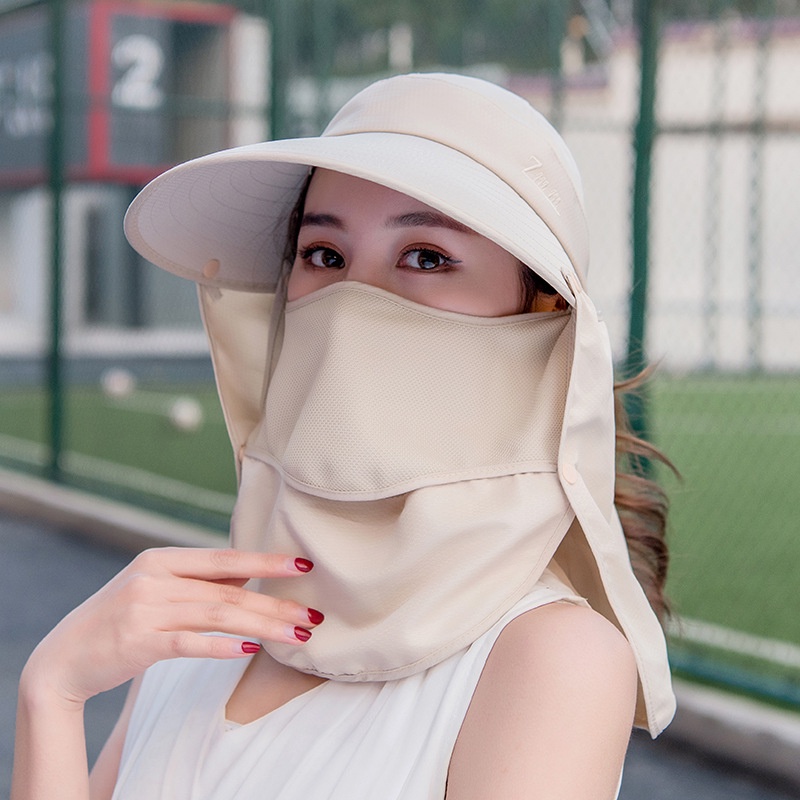 Mũ Che Mặt Chống Tia Uv Có Thể Gấp Gọn Tiện Dụng