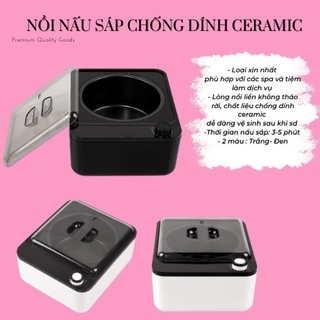 Nồi nấu sáp wax lông cao cấp ceramic chống dính, nồi đun sáp wax nóng