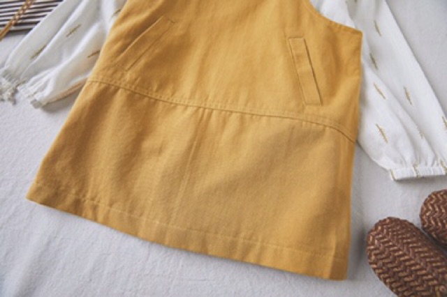 Set yếm kèm áo sơ mi