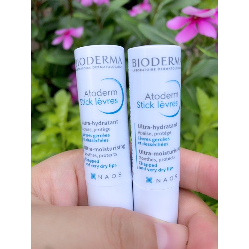 Son dưỡng mềm mịn môi Bioderma Atoderm Levres stick Hydratant Moisturising stick 4g Pháp