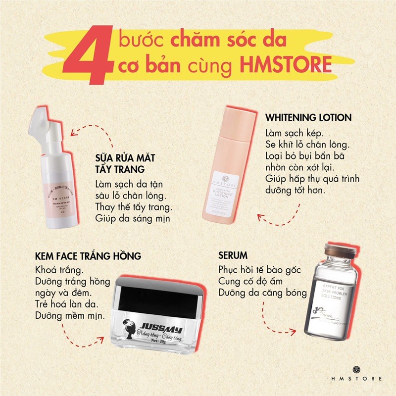 SỮA RỮA MẶT TẨY TRANG HM STORE