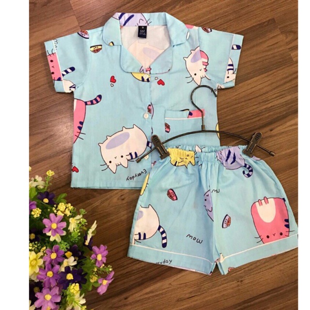 Bộ pizama thô mịn 1-10