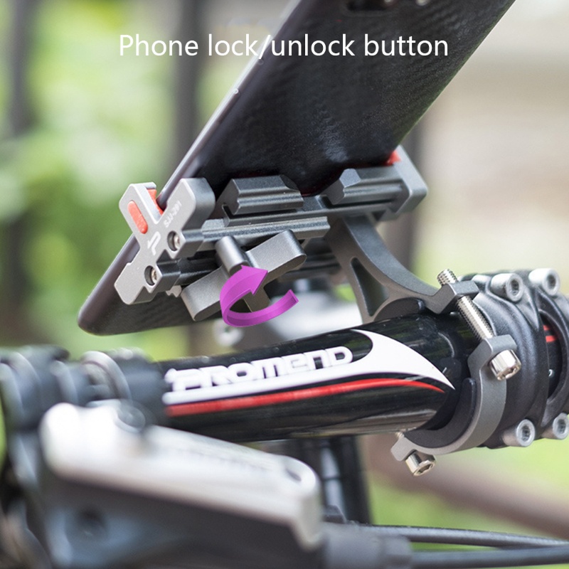 QQ Giá Đỡ Điện Thoại Bằng Hợp Kim Nhôm Xoay 360 Độ Cho Xe Đạp Leo Núi