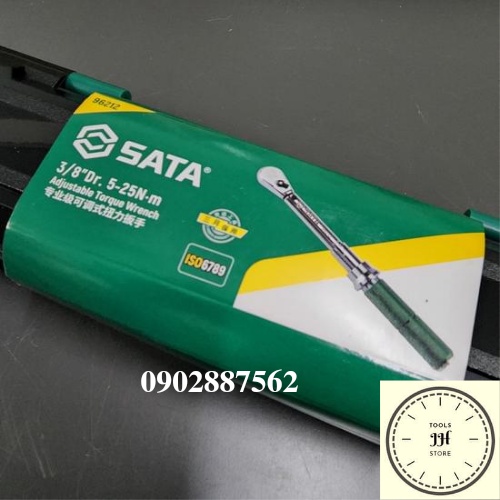Cần siết chỉnh lực cơ 3/8 5-25 N.m Sata 96212 (cần nổ chỉnh lực)