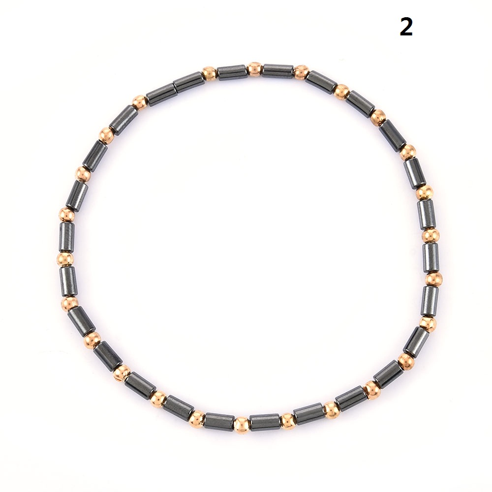 Simple Auspicious Amulet Handmade Bracelet Men's Stone Beaded Bangle Accessories