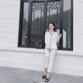 Bộ ngủ lụa dài