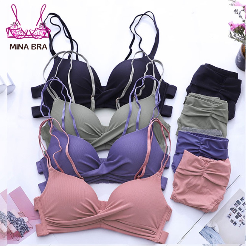 Áo Lót Hai Dây Cao Cấp Thời Trang MINABRA Áo Ngực Không Gọng Tản Nhiệt Siêu Nâng Đẩy SBCT04 | BigBuy360 - bigbuy360.vn