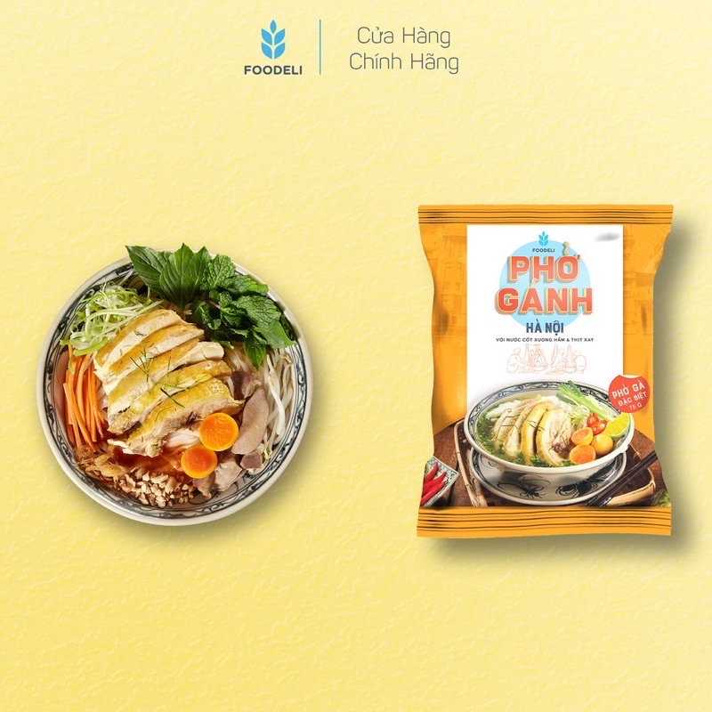 Phở Gánh Hà Nội/ Mỳ Chũ Bắc Giang ăn liền 75g Foodeli