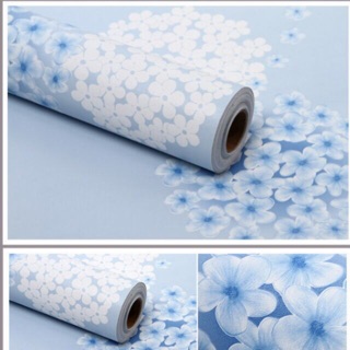 Decal dán tường pháo hoa xanh 5m