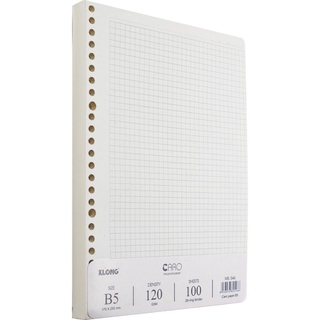 Ruột giấy refill nhiều lỗ sổ còng B5 GRID - 100 tờ; MS: 546