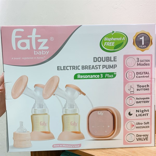 Máy Hút Sữa Điện Đôi Fatz Baby Resonance 3 Plus + FB1161VN - Máy Hút Sữa Fatz Baby Chính Hãng - Bảo Hành 12 tháng