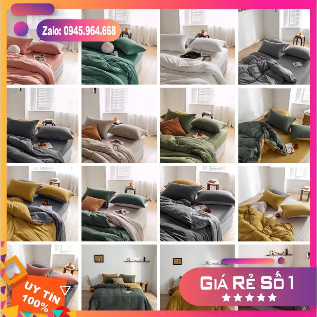 Bộ chăn ga cotton thun Nhật, mẫu mới 2021