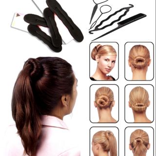 COMBO 04 DỤNG CỤ BÚI TÓC PERFECT STYLE (TẶNG BỘ LÀM TÓC NGHỆ THUẬT 04 MÓN)