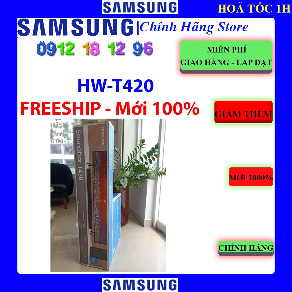 [Mã ELHAMS5 giảm 6% đơn 300K] [HW-T420/XV] - Loa thanh Samsung HW-T420 - chính hãng 12 Tháng