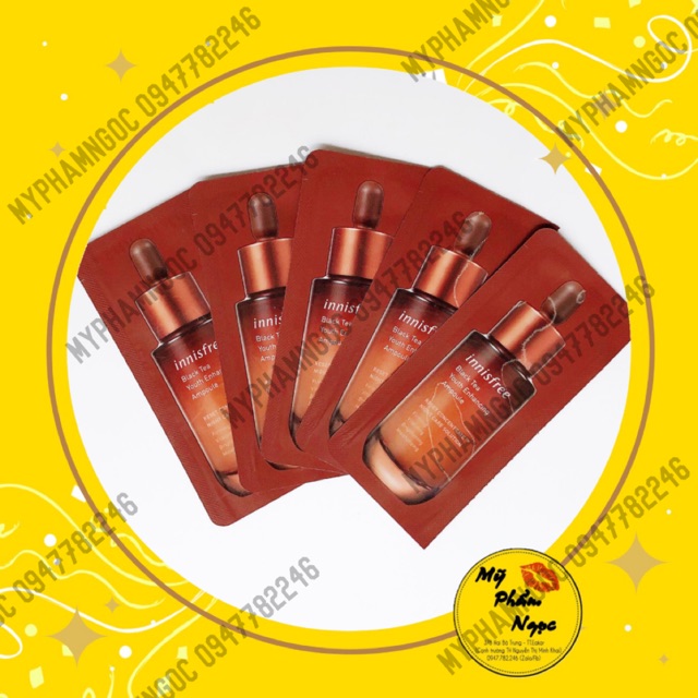 [Sample] Gói Tinh Chất Trà Đen Innisfree Black Tea Youth Enhancing Ampoule