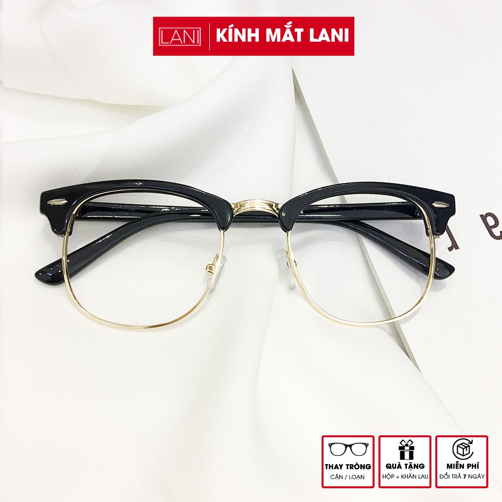 Gọng Kính Cận Thời Trang Nam Nữ càng nhựa bền Lani 5154