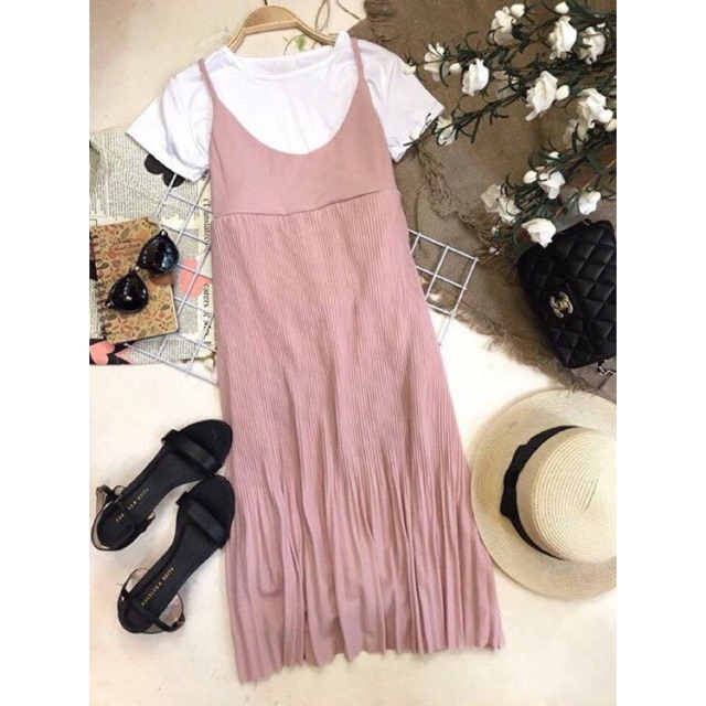 Yếm/ đầm maxi 2 dây cực đẹp ảnh thật