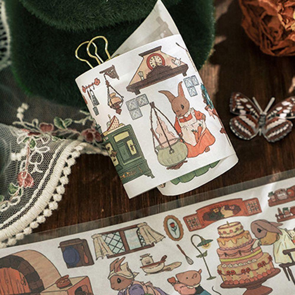 Nhãn Dán Giấy Ghi Chú Trang Trí Sổ Tay Hình Thỏ Dễ Thương