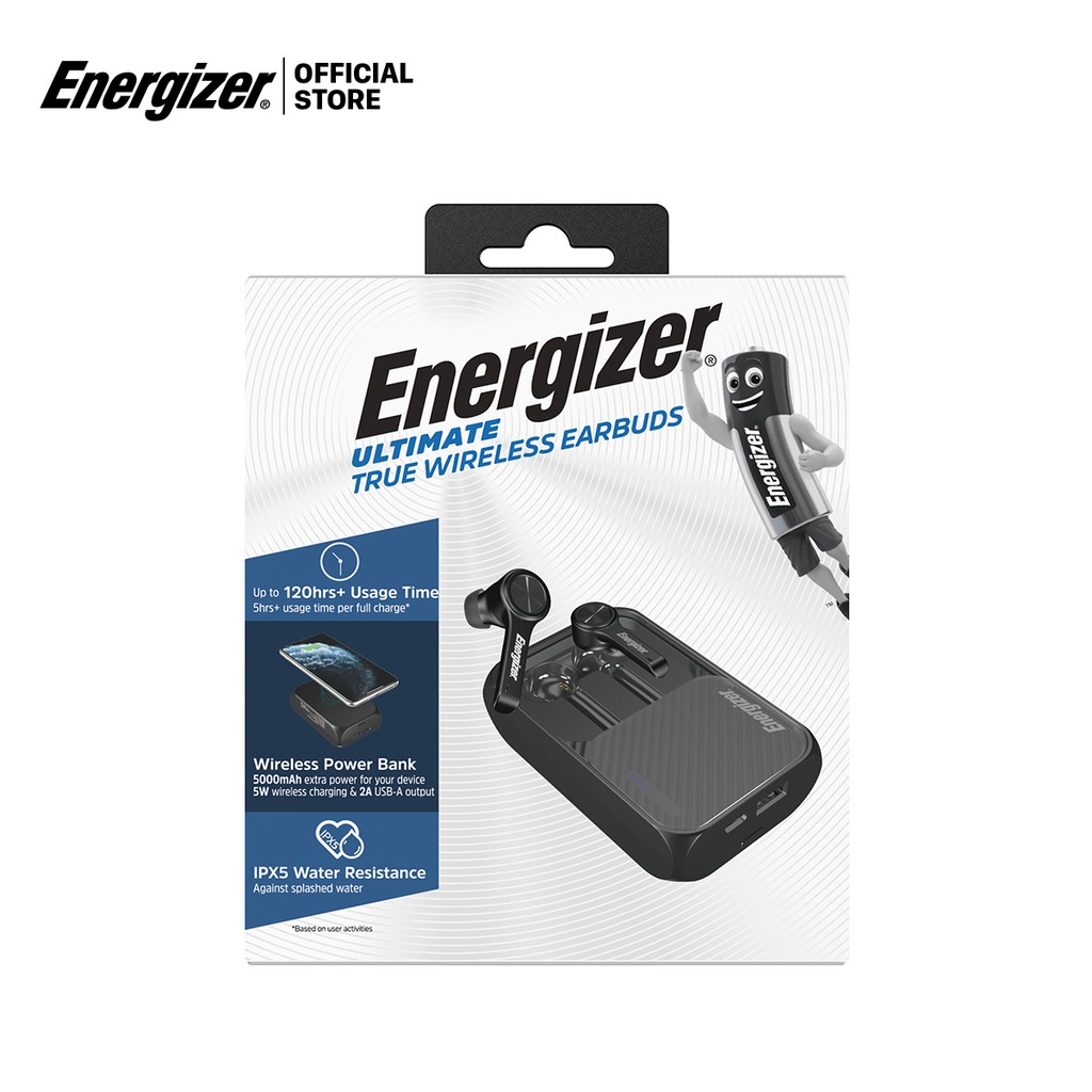 Tai nghe True Wireless Stereo Energizer UB5001, sạc dự phòng 5000mAh, bluetooth V5.0, kháng nước IPX5 - Hàng Chính Hãng | BigBuy360 - bigbuy360.vn