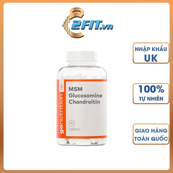 VIÊN UỐNG HỖ TRỢ XƯƠNG KHỚP GO NUTRITION MSM GLUCOSAMINE CHONDROITIN 90 VIÊN