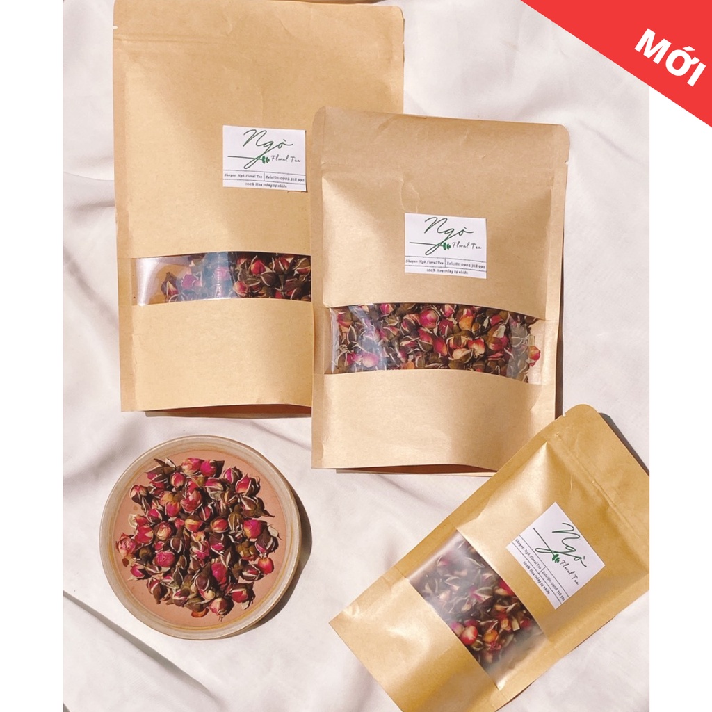 Trà hoa hồng, trà hoa hồng sạch và hương thơm dễ chịu, giúp dưỡng nhan và giảm căng thẳng