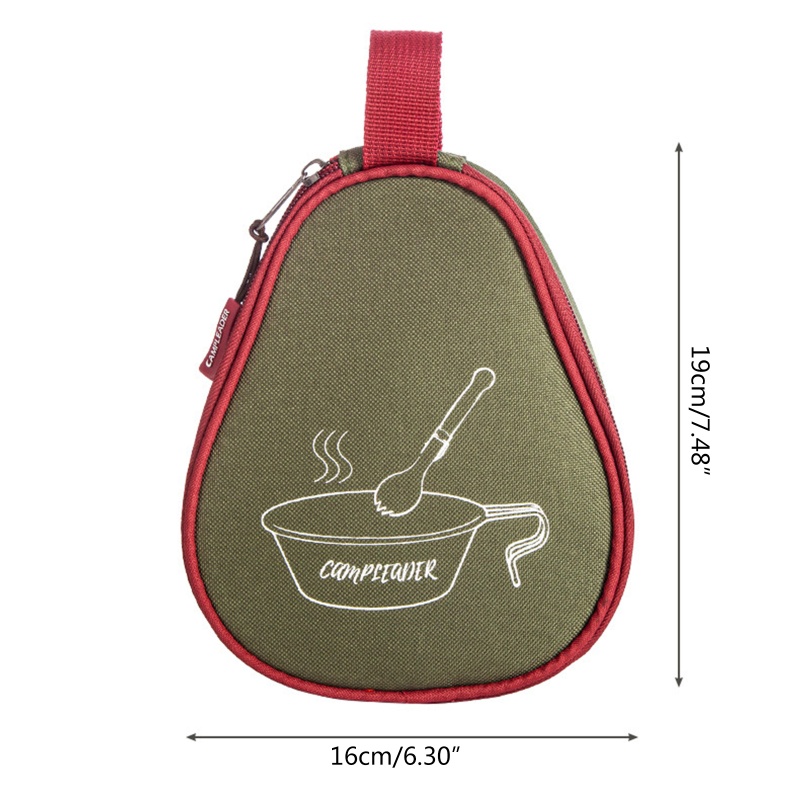 Túi Đựng Tô / Cốc Bằng Vải Oxford Tiện Dụng Mang Theo Du Lịch Cắm Trại Ốp